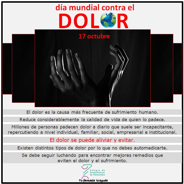 Día Mundial Contra el Dolor 2017 - Colegio de Farmacéuticos de Pontevedra