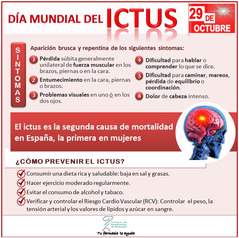 Día Mundial del Ictus 2017 - Colegio de Farmacéuticos de Pontevedra