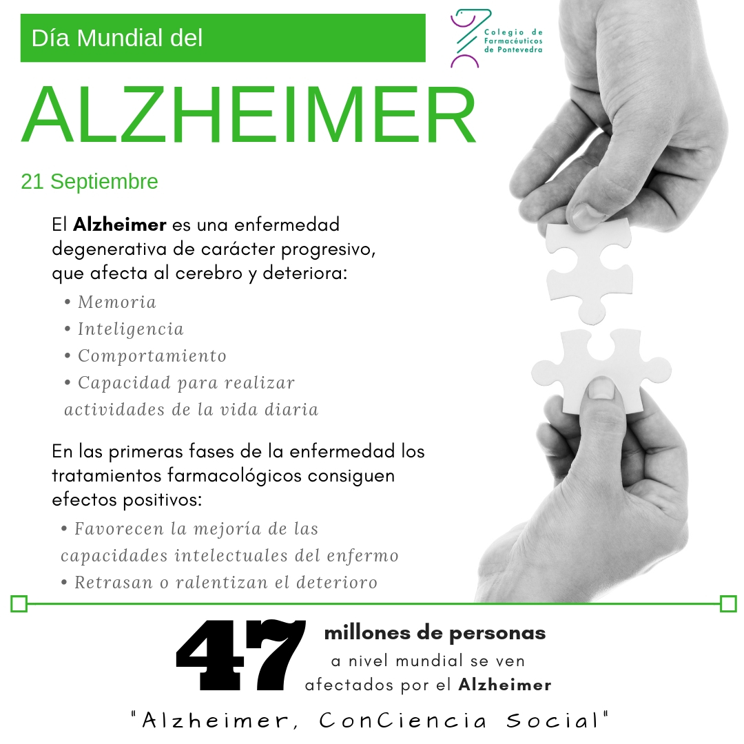 Día Mundial de la Enfermedad de Alzheimer 2018 - Colegio de Farmacéuticos de Pontevedra