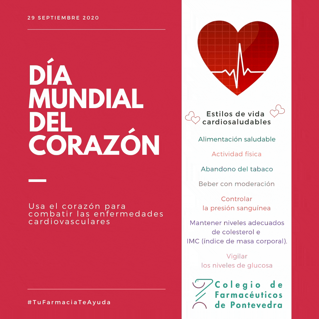 Día Mundial del Corazón 2020 - Colegio de Farmacéuticos de Pontevedra