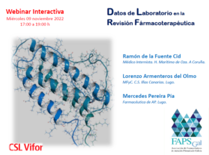 WEBINAR: DATOS DE LABORATORIO EN LA REVISIÓN FARMACOTERAPÉUTICA - Colegio de Farmacéuticos de Pontevedra
