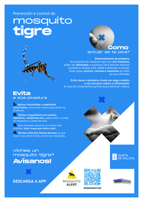 Campaña informativa en farmacias sobre la prevención y el control del mosquito tigre - Colegio de Farmacéuticos de Pontevedra