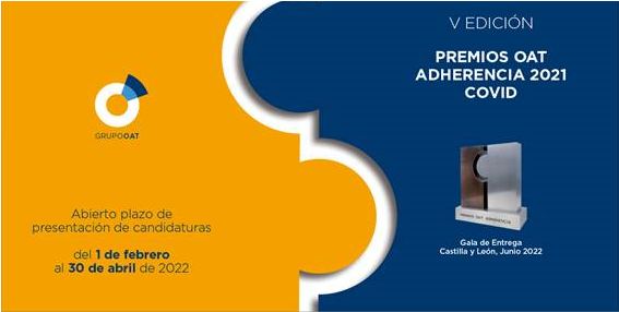 V EDICIÓN PREMIOS OAT ADHERENCIA 2021 COVID - Colegio de Farmacéuticos de Pontevedra